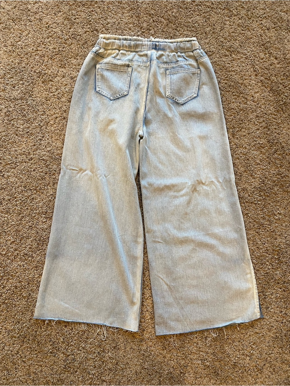 Light Wash Wide Leg Denim Jeans